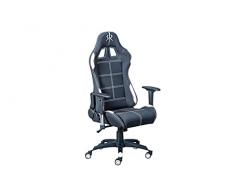 Inter Link Silla giratoria, Negro/Blanco, 69 x 50 x 125-132 cm