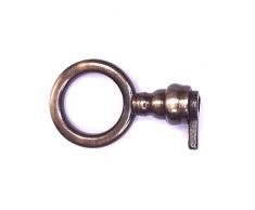 cyclingcolors Llave bocallave para muebles cajón armario decorativa cerradura universal (cabeza de llave redonda-latón antiguo)