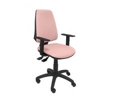 Piqueras y Crespo Elche Silla de Oficina, Tela, Rosa pálido, 109x46x46 cm