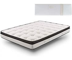 HOGAR24 ES -RZ42-Colchón Viscoelástico 105 x 180 cm + Almohada Viscoelástica 100%, firmeza Media, Alta Gama, Confort y Adaptabilidad Total.