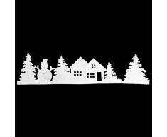 FEERIC CHRISTMAS Decoración de Nieve con Purpurina L100, Figura de Mono de Resina con Cabeza Dorada de 3 asces, cm