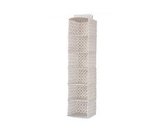 Compactor Estantería flexible para jerséis 6 baldas, Gama Madison, Color blanco y beige, Tamaño, 30 x 30 x 128 cm, RAN7471