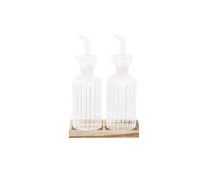 DKD Home Decor Set de aceitera y vinagrera, Estándar