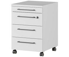 Marca Amazon - Alkove Cajonera con Ruedas, 42x61x49 cm (BxHxT)