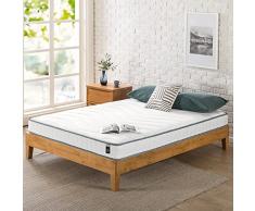 Zinus Tight Top Colchón de muelles, colchón de muelles interiores, 150 x 190 cm, altura 15 cm, colchón comprimido y enrollado, OEKO-TEX