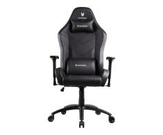 Oversteel DIAMOND - Silla de Gaming Profesional, Polipiel, Reposabrazos 3D, Ajustable en Altura, Reclinable 180º, Pistón Gas Clase 4, Hasta 150Kg, Cojín Cervical y Lumbar incluidos, Color Negro