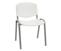 Silla Express Silla Confidente, Acero, Blanco, 55x53x79 cm