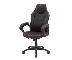 Mars Gaming MGCXONEBR, Silla Gaming Premium, PU, AIR-Tech, Clase 4, Rojo
