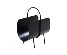 Haku Möbel Revistero, Metal, Negro, T 22 x B 37 x H 47 cm