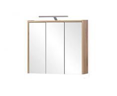 Schildmeyer Carlos Armario con Espejo, ingeniería, Madera de Roble, 65 x 16 x 64 cm