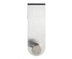 WENKO Percha para puertas Celano acero inox - gancho para el baño, Acero inoxidable, 4 x 12.5 x 5 cm, Mate