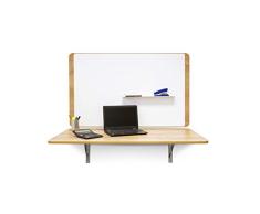 Rocada // Mesa Plegable de Pared | Mesa Abatible | Natural con Madera de Roble | Mesa para Oficina, Despacho, Dormitorio | Fijación de Acero