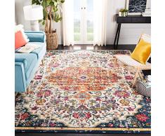 Safavieh Maia Area - Alfombra (Polipropileno, 120 x 180 cm), Color Marfil y Naranja