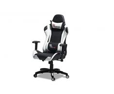 Furn House Gaming Silla Color Blanco de Oficina giratoria, Patas: plástico, Asiento: Metal, contrachapado, 66 x 65 x 127