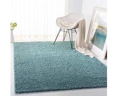 Safavieh Morgan Shag - Alfombra Tejida de Polipropileno (120 x 180 cm), Color Azul