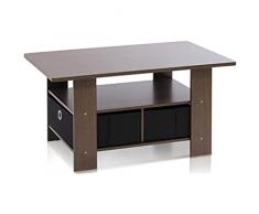 Furinno 11158EX/BR - Mesa de Centro con contenedores