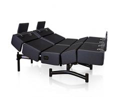 Bh Ulti-Mate U900 Doble Somier Cama Articulada, Acero/Madera Forrada, Multicolor, 180x200cm