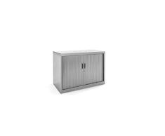 Rocada | Armario Metálico | Armario archivador Muebles Oficina | Puertas de persiana y Estantes de Altura Ajustable| Armarios con Cerradura | 102x45x70 cm - Gris