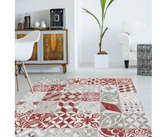 VINILIKO, Alfombra de vinilo, Antique, Rojo, 133x200 cm