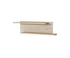 K Mobel Estante de Pared con 2 lejas, Balda Pared, Estantería de Pared, Color Roble, 49 cm (Alto) x 28 cm (Ancho) x 150 cm (Largo), K3102RORO