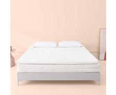 Sweetnight - Topper 140x200 cm, Cubre colchón Colchón viscoelástico Cubre colchón Gel 140x200, Cubre colchón Gel viscoelástico, Altura 5 cm, Blanco