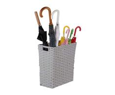 Relaxdays Caja de almacenaje, Cesta de la Ropa con Mangos, Plástico, 30 L, 42 x 40 x 20 cm, Gris