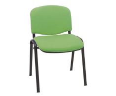 Silla Express Silla Confidente ISO Tapizada, Acero, Verde, 55x53x79 cm