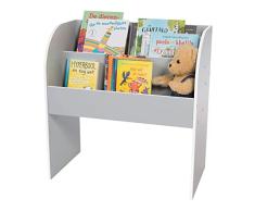 Iris Ohyama, Estantería Infantil para Libros e Juguetes/Librería para niños - Kids Book Shelf KBS-2 - Madera, Gris, L67.4 x P36 x A69.8 cm
