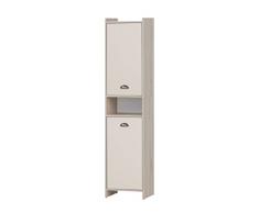 Schildmeyer Lindholm Armario Alto, Madera de ingeniería, Roble Arena/Beige Crema, 40,2 x 33 x 176,3 cm