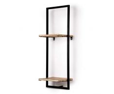 PÄRUMM Lick Estantería de Pared Vertical con 2 Baldas, Madera, 75 x 23 x 25