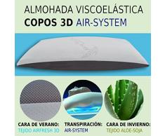 HOGAR24 Almohada viscoelastica viscolastica Copos 3D con tecnología Air-System. -150CM