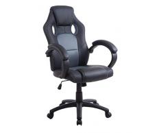 MUEBLIX.COM | Silla de Escritorio o Gaming Gris Valencia | Sillon de Oficina o Despacho con Respaldo Reclinable con Ruedas | Sillas Escritorio Giratoria Estilo Moderno de Polipropileno | Color Gris