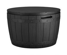YITAHOME Arcón de Ordenación Exterior 127L, Caja de Almacenaje de Jardín para Exteriores Muebles de Patio Piscina Material