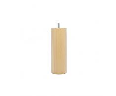 La fabrique de Patas am20170020 Juego de 4 Patas de Cama de Cilindros de Madera Barnizado Claro 17 x 6 x 6 cm