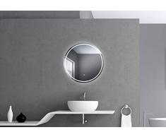 Talos Moonshine Espejo de baño LED, Acrílico, Blanco, 60 cm
