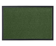 Hanse Home Garden Brush Felpudo (Felpudo, Polipropileno, Verde, 90 x 60 x 0,13 cm