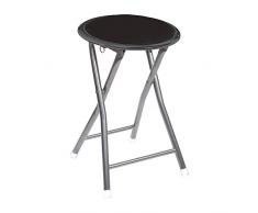 EDP Atmosphera 83196 Taburete de Cocina, Negro, 30x30x45 cm, naranja