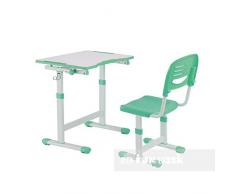 FD FUN DESK Piccolino II Green-Escritorio Infantil (Altura Regulable, con Silla), Verde, 664x474x540-760 mm