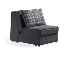 SHIITO - Sillón Cama Individual con Arcón - 113 x 92 x 91 cm - Modelo Piccolo - Máximo Relax y Confort - Sistema de Apertura por Arrastre - Color Gris