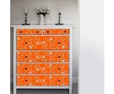 Your Design Sophie - Pegatinas para Muebles - 2 x 26 cm x 180 cm, Naranja Pastel