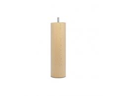 La fabrique de Patas am20170001 Juego de 4 Patas de Cama de Cilindros de Madera Barnizado Claro 20 x 6 x 6 cm
