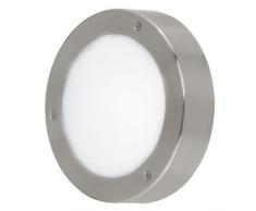 EGLO VENTO Aplique de pared para exterior Acero inoxidable G9 33 W - Iluminación al aire libre (Aplique de pared para exterior, Acero inoxidable, Acero inoxidable, IP44, Entrada, Jardín, Patio, I)