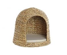DRW Cama para Perro o Gato de Fibra Natural con colchoneta 177x4x131 cm