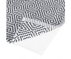 Relaxdays Base Antideslizante para alfombras, Tamaño Ajustable, Protección Antideslizante, 120x180 cm, Blanco