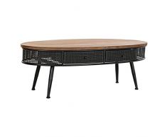 DKD Home Decor Mesa Auxiliar, Metal, Estándar