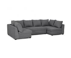 BUDWING Sofá Modular Gael, 4 plazas, en Tejido de poliéster, tamaño 304 cm (Ancho) x 141 (Fondo) cmx81 cm (Alto)