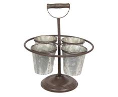 Clayre & Eef 6Y2833 - Soporte para Plantas (Aprox. 32 x 32 x 40 cm.