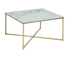 Amazon Brand - Movian Rom - Mesa de centro, 80 x 80 x 45 cm, blanco