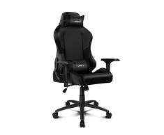 Drift DR250B - Silla Gaming Profesional, polipiel, reposabrazos ajustable 4D, piston clase 4, asiento basculable, altura regulable, respaldo reclinable, cojines lumbar y cervical, color negro