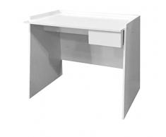 Escritorio blanco con cajón